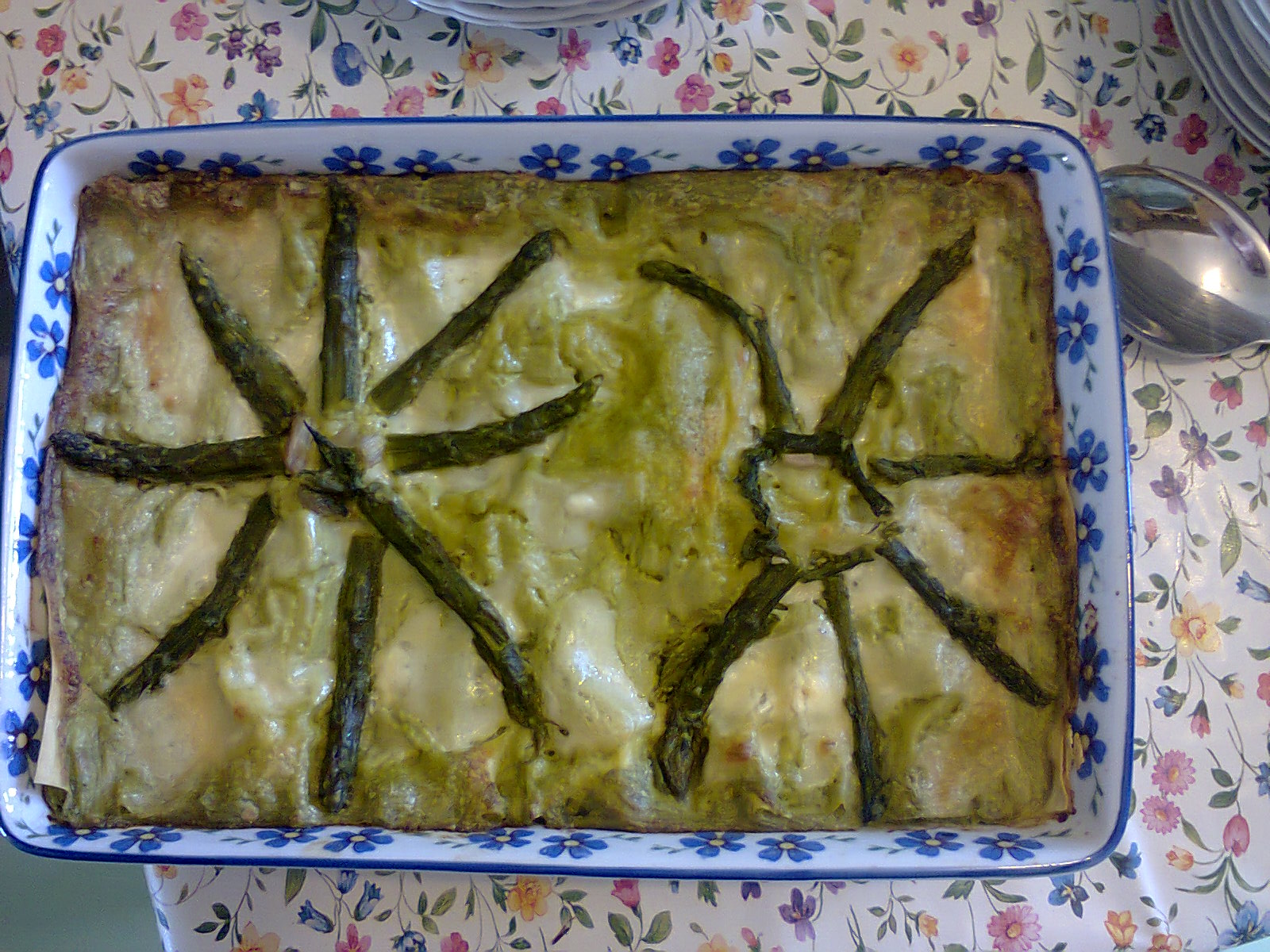 Lasagne d'asperges et Burrata